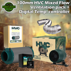 100mm HVC Mixed-Flow Ventilation pack (includes Smart Temp/Speed controller)