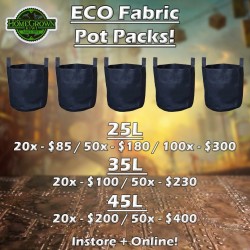 100x 25L Fabric Pots